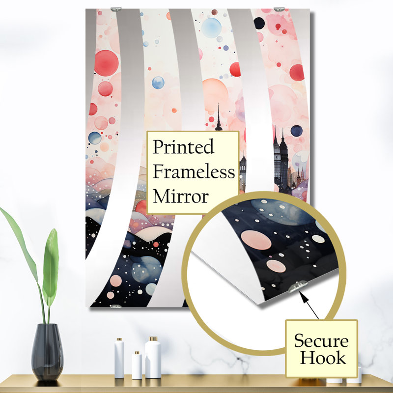 McDougal - Miroir mural art déco City MIR141118, 40 po x 30 po