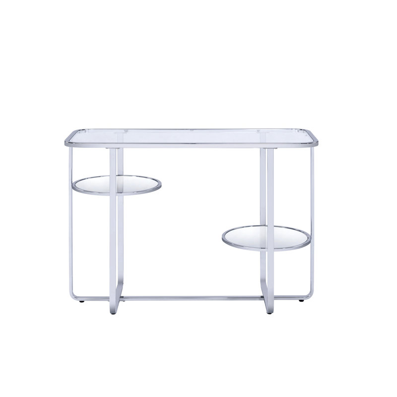 Table de canapé en verre