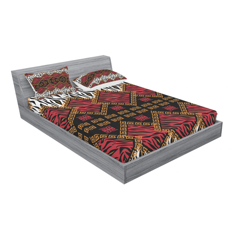 Microfiber Sheet Set, Queen Sheet Set with Fitted Sheet
