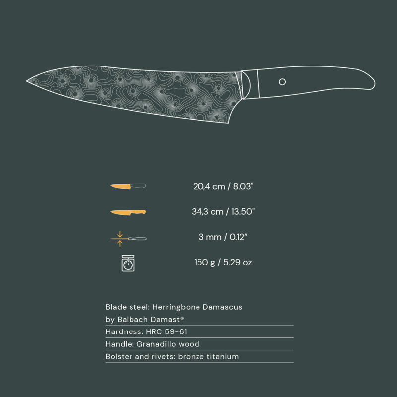 Coquus 8.03'' L Chef's Knife