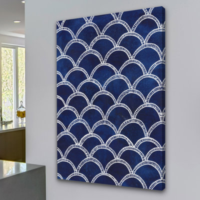 "Indigo Pattern II", reproduction sur toile tendue