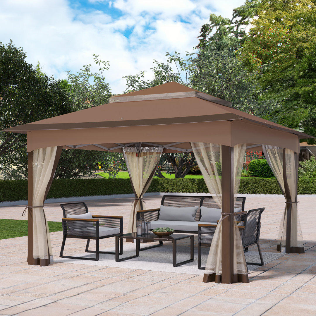 275 cm x 330 cm Pavillon Byrom aus Stahl