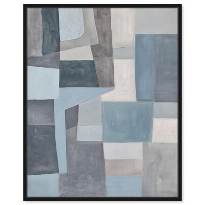 Tessellated Tones I, toile abstraite contemporaine par Art Remedy