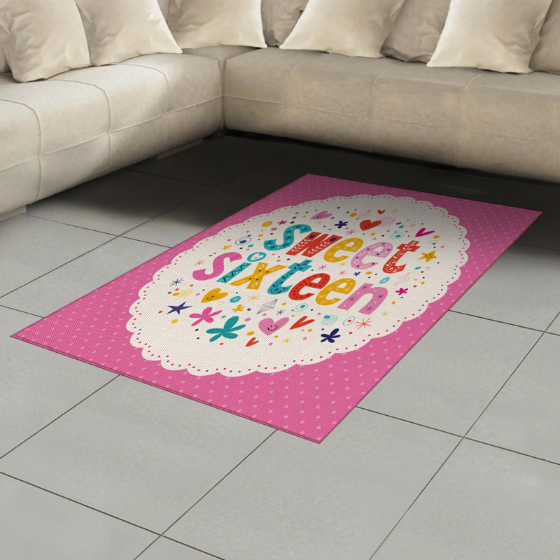 Retro High Density Long Fiber Poly Threads Decorative Area Rug Carpet, Rectangle 4' x 5'8"