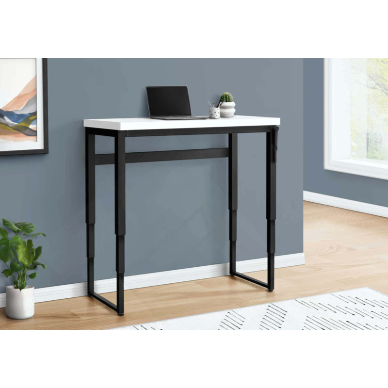 Bureau d'ordinateur, bureau personnel, debout, réglable, travail, ordinateur portable, métal, contemporain, moderne