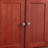72" Tall Corner Display Unit With 8 Doors And Elegant Design Home Decorative Cabinet Cherry Finish