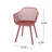 Poppy Chair For Outdoor Dining Area: , , Red Polypropylene, 23.2 In.d X 21 In.w 32 In.h, Minimalist Look Use: Frame, 23.49 21.29 32.46 Design-1733759829-1733759830