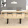 Plastic Solid Wood Rectangular Table