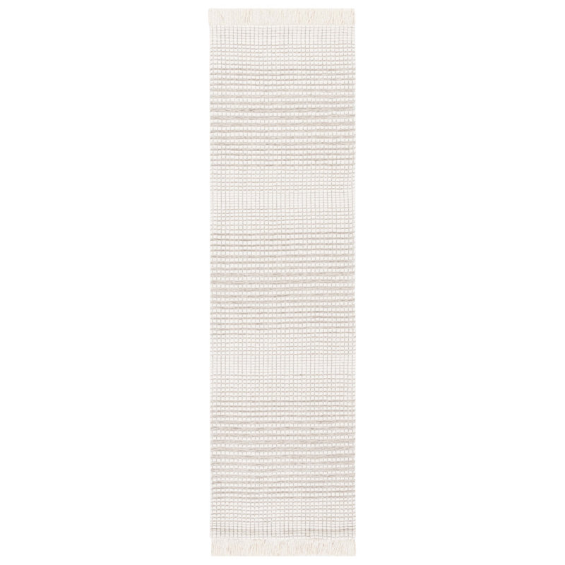 Gavrilin Hand Woven Wool With Cotton Cloth Backing Rug, Runner 2'3" x 8'