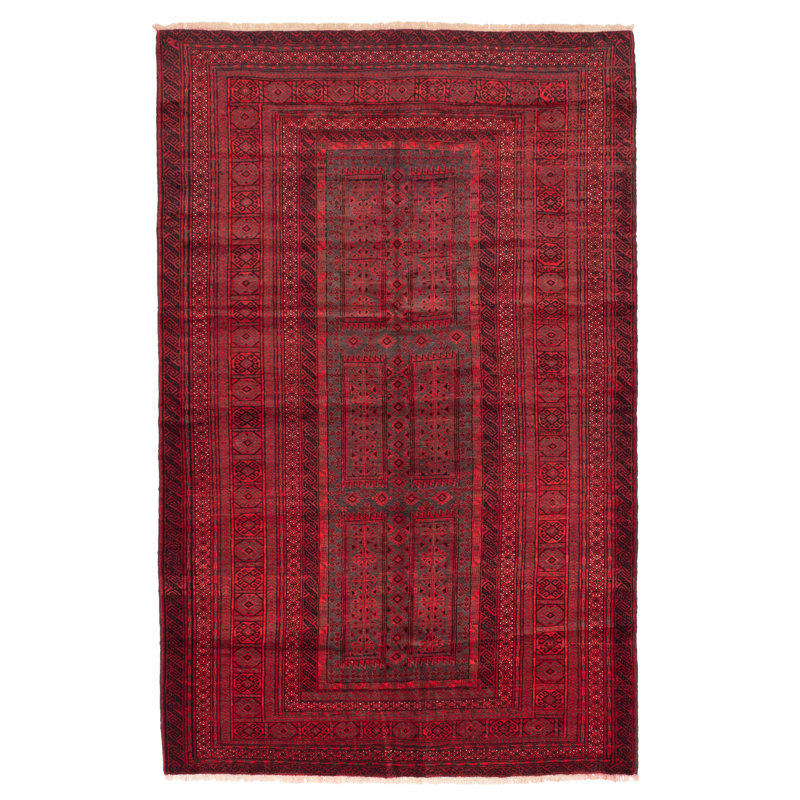 Tapis rouge Teimani 5 pi 3 po x 8 pi 4 po