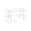 Bureau d'ordinateur, bureau personnel, ordinateur portable, installation à gauche, à droite, tiroirs de rangement, L 48 po, stratifié de travail, contemporain, moderne-111949663