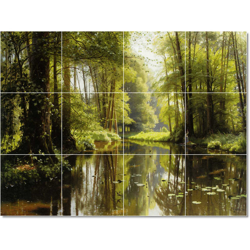 Carreau de peinture murale 48 po x 36 po 12 po x 12 po, Peder Mork Monsted Country W22882