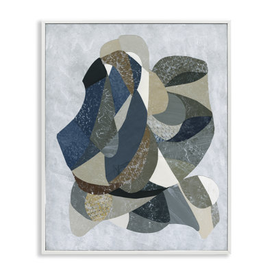 Intertwined Geometric Shapes Framed Giclee, design by Coco Good