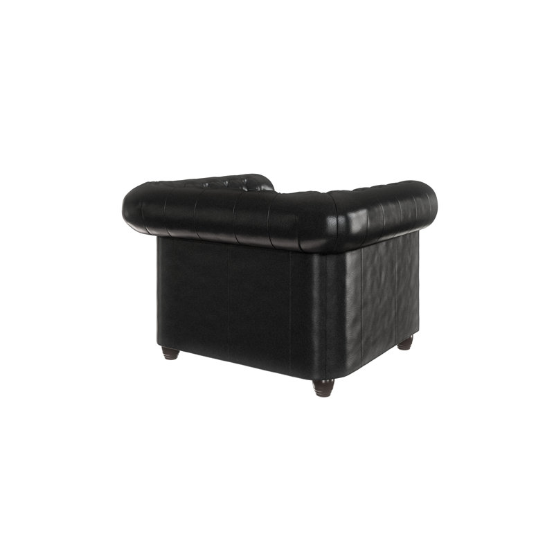  Chesterfield Armchair, Black