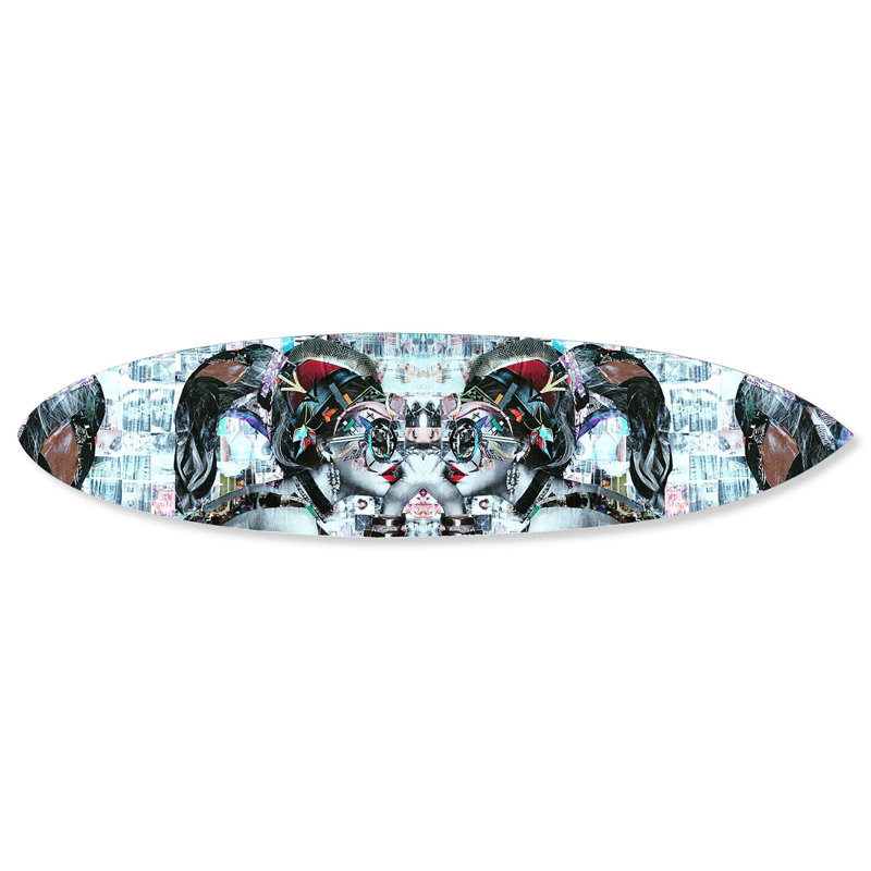 Katy Hirchsfeld - Aphrodite Surfboard Fashion and Glam Acrylic by Oliver Gal