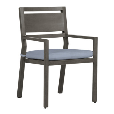 Avondale Aluminum Patio Dining Armchair with Cushions