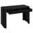 Palmera 47.5" Wide Rectangular Fluted Desk in Black Grain-914102418