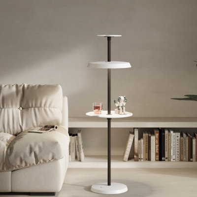 GEEK 49.2'' Modern 3-in-1 Charging & Storage Floor Lamp with Magnetic Wireless Charging