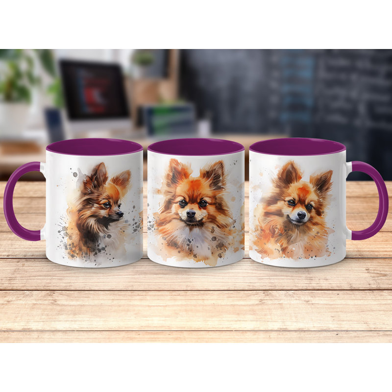 Ceramic Coffee Mug, 1, Purple