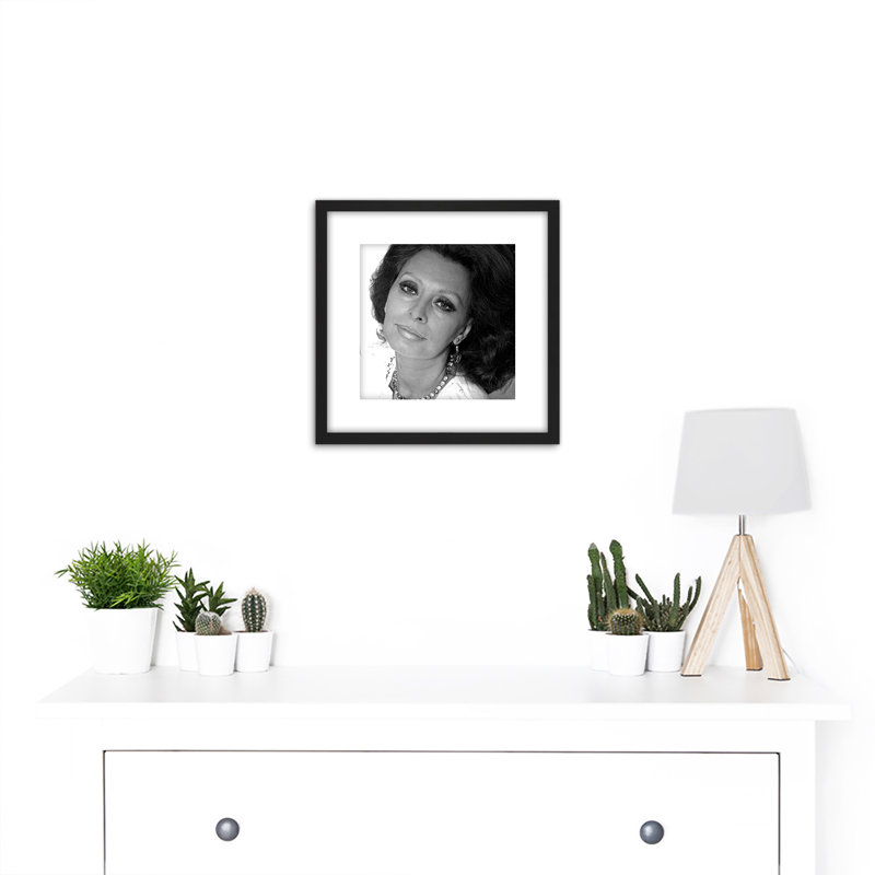Portrait Actress Sophia Loren Head Shot Photo by Warren - Single Picture Frame Print