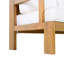 Ensemble de conversation d'extérieur en bois d'acacia Sevara Modern Coastal