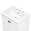 Meuble-lavabo 24 po avec lavabo, meuble-lavabo avec tiroir et portes, bois massif et panneau de fibres à densité moyenne 24 po