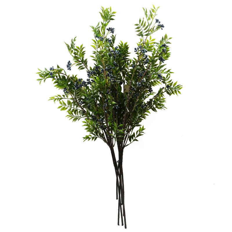 Plastic, Silk Berry Spray Arrangement