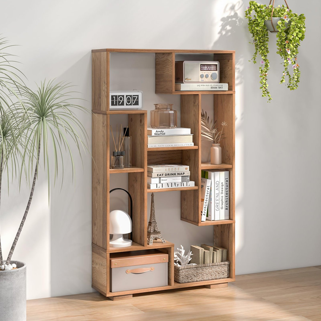 120cm H x 70cm W Geometric Bookcase