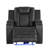 Luxurious Faux Leather Power Recliner Chair With LED Lights And USB Charging For Modern Comfort And Convenience, Recliner-2005694296