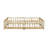 Full Size Floor Bed With Fence And Door,Rubber Wood Floor Bed With Safety Guardrails,Natural-1156730158-1156730155