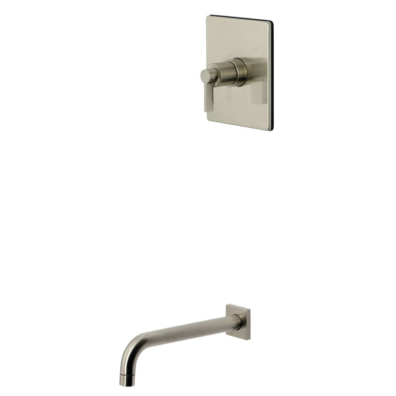 Kingston Brass Nuvofusion Single-Handle Pressure Balanced Tub Faucet, Brushed Nickel