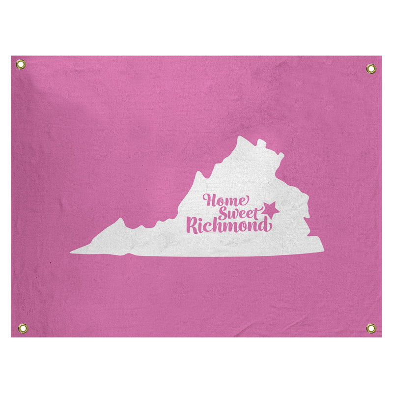 Polyester Tapestry, 26" H x 36" W, Pink