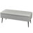 42" Faux Leather Storage Ottoman Bench With Metal Legs-1564766471