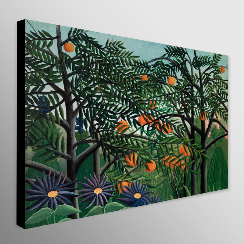 Exotic Forest by Henri Rousseau - Wrapped Canvas Print, 81cm H x 117cm W x 3.8cm D