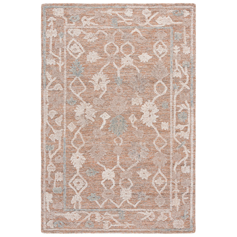 Marquee 601 80% laine touffetée à la main; Tapis oriental 20% coton, Carré 6 pi 0 po x 6 pi 0 po