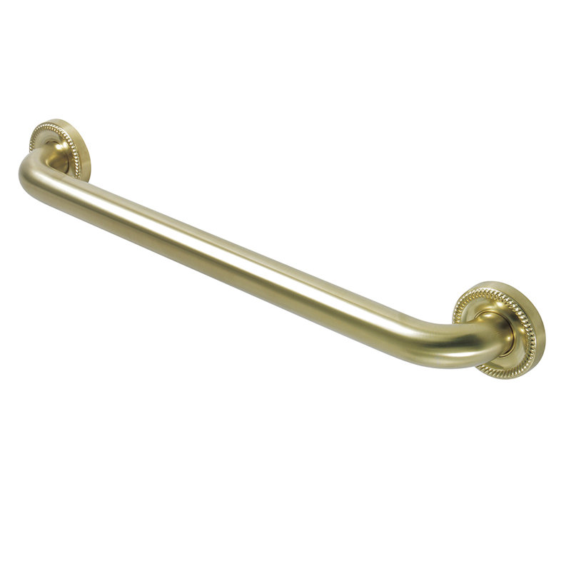Kingston Brass Camelon 1-1/4 Inch O.D Grab Bar, 30" W, Satin Brass