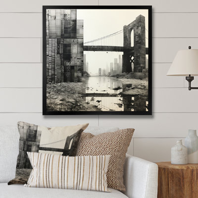 Pont gris gris monochromatique - Graphite II