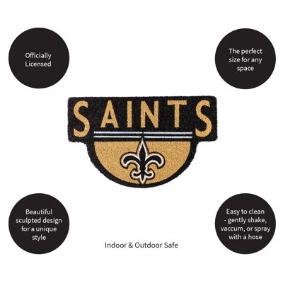 NFL Shaped Coir Outdoor Welcome Mat