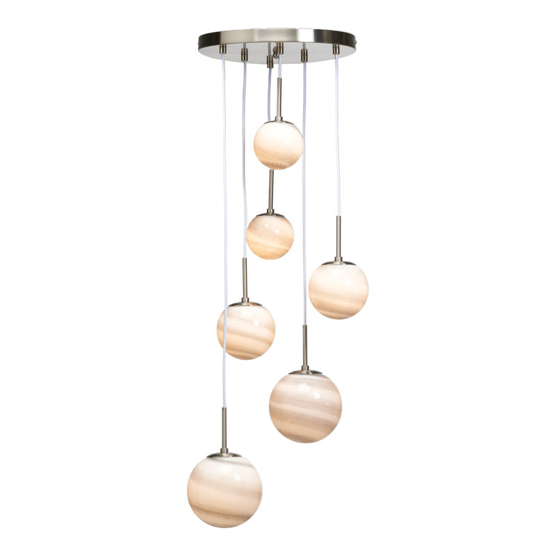 6 - Light Polished Chrome Pendant