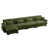 Velours vert olive