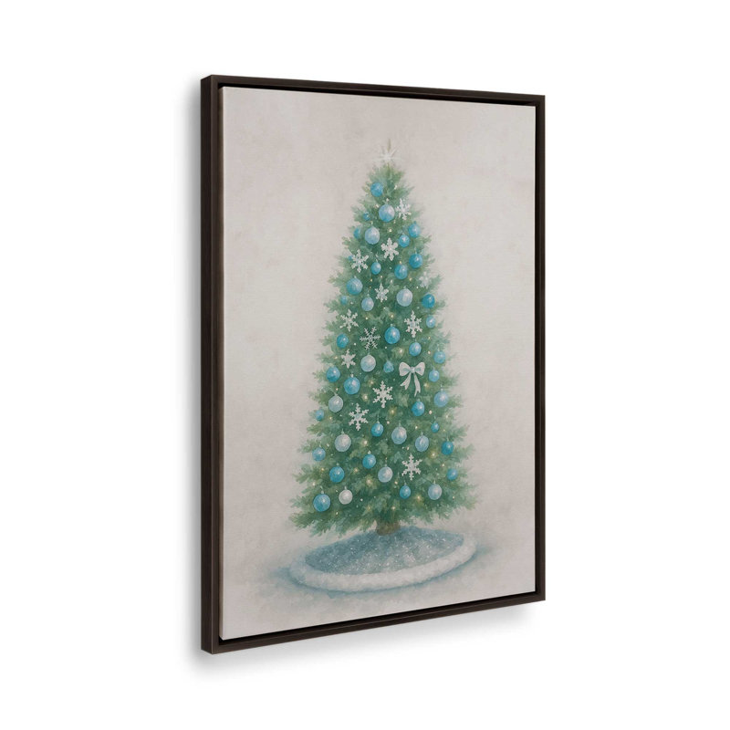 Impression sur toile Frosted Elegance, H 36,75 po x l 24,75 po, Blanc opaque