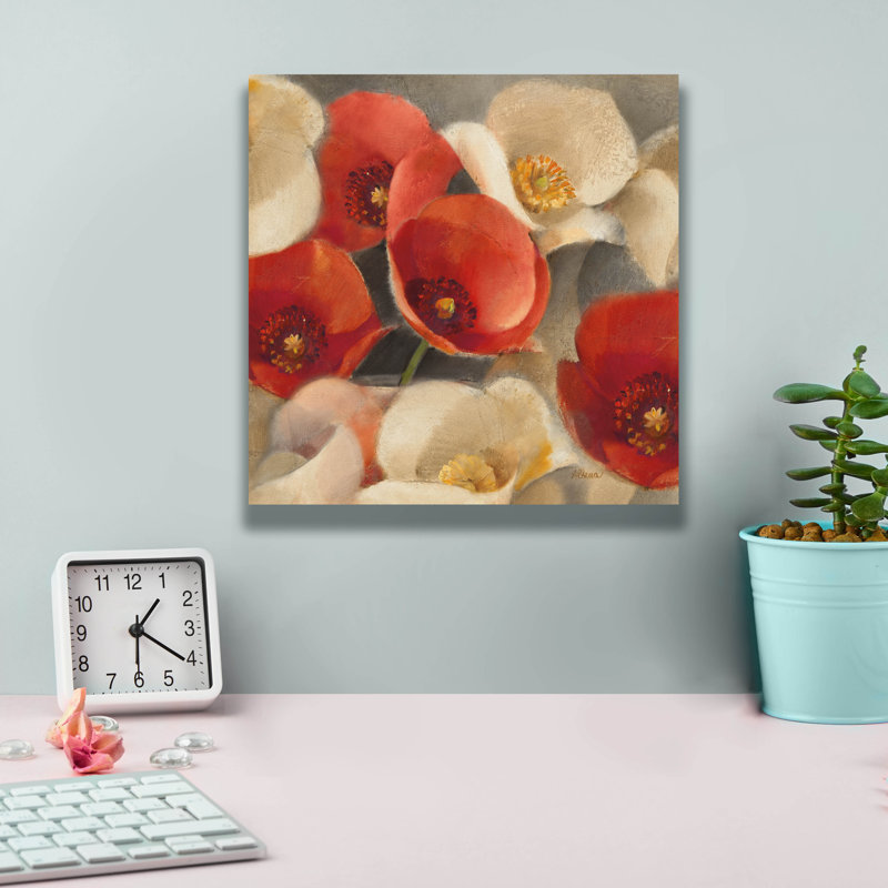 «Poppies Bloom 2» par Albena Hristova, art mural sur toile