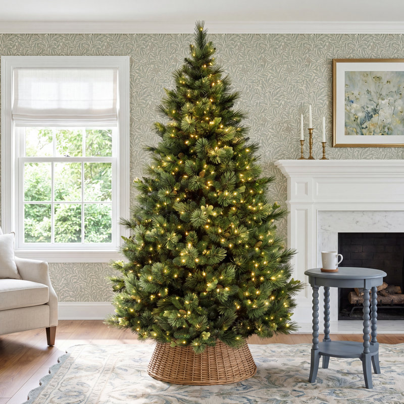 Quentin Pine Tree with Clear Lights, 9'