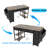 47" Computer Desk With Power Outlet,Writing Desk With 7 Fabric Drawers,Vanity Table Drawers And Large Side Pocket