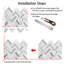 10Pcs Peel and Stick 1.2mm Wall Paneling-103520366
