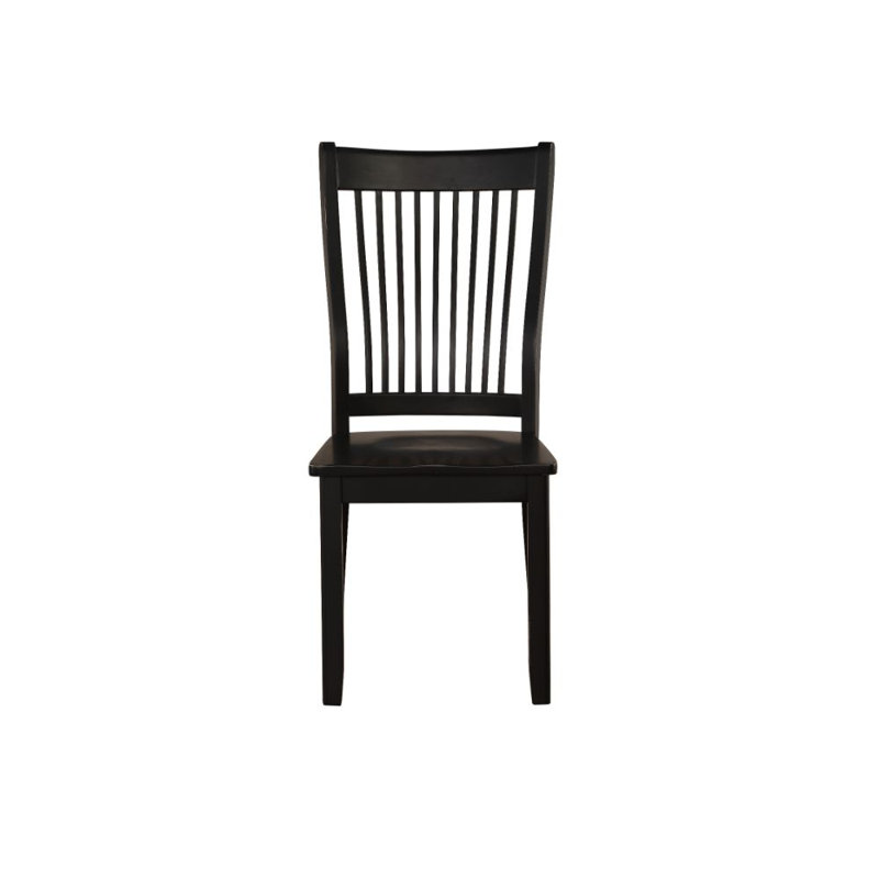 Chaise d'appoint (lot de 2), finition noire