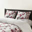 Housse de couette pour grand lit - Fleur de cerisier, coton, motif floral, mini motif sécuritaire avec taies décoratives, meilleur drapé, inclus