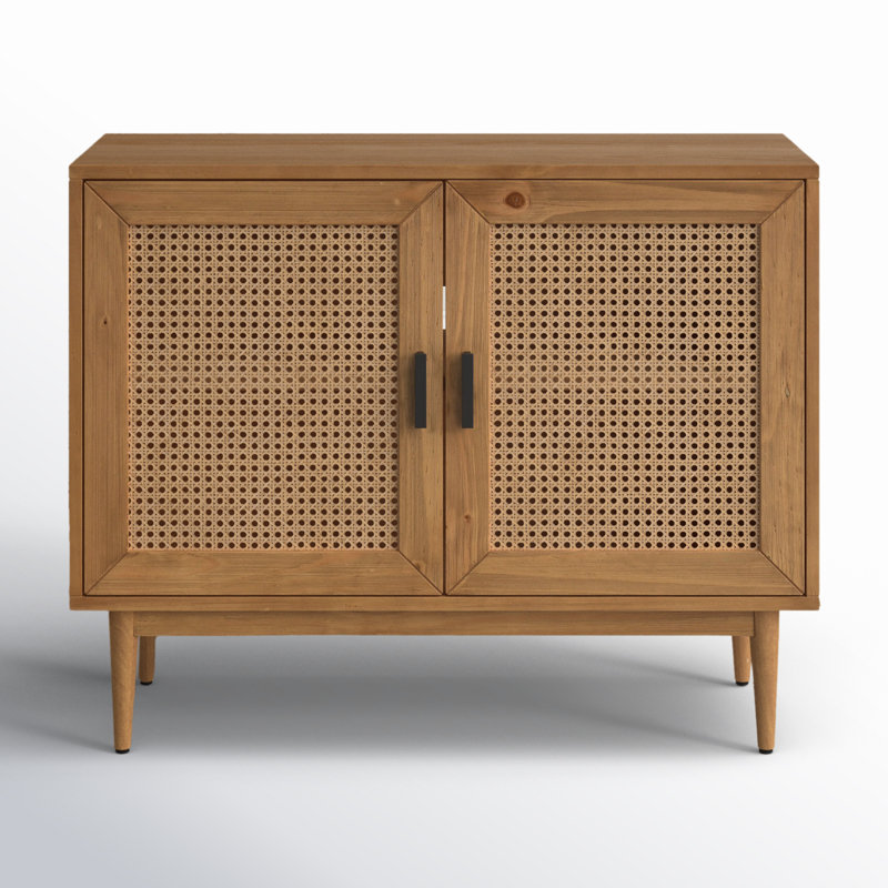 Edris 2 - Door Accent Cabinet, Natural Brown