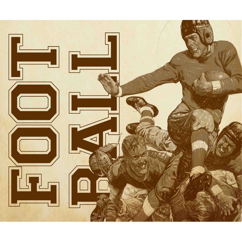 College Football Alternative File Version by J.F. Kernan Print on Wrapped Canvas, 40" H x 48" W x 1.5" D