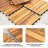 12" X 12" Wood Interlocking Deck Tile (set Of 30)